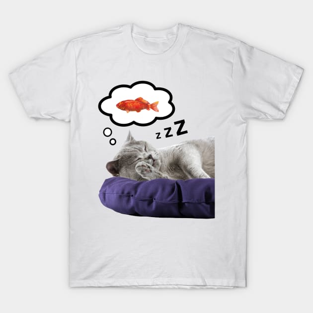 SLEEPY CAT T-Shirt by GloriaSanchez